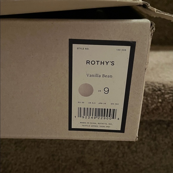 Rothy’s The Almond Loafer in Vanilla Bean New in Box - Picture 10 of 10